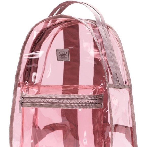 pink company backpack